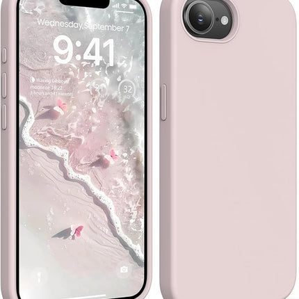iPhone 16E Soft Matte Silicone Case – Slim Shockproof Cover + FREE 6D Tempered Glass Screen Protector