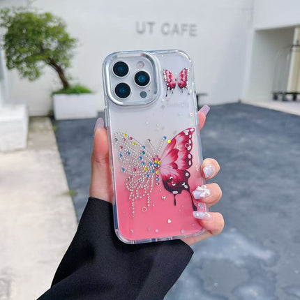 iPhone 16 Pro Max Printed Shiny Case | Glossy Pattern Shockproof Cover + FREE 1 Pack 6D Tempered Glass