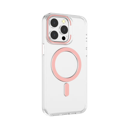 iPhone 16 Pro Transparent TPU MagSafe Case with Colourful Trim – Shockproof Clear Cover + FREE 6D Tempered Glass Screen Protector