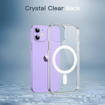 MagSafe Clear Case for iPhone 12 / iPhone 12 Pro (6.1”) – Shockproof Bumper, Anti-Scratch Crystal Clear Back + FREE 6D Tempered Glass Screen Protector