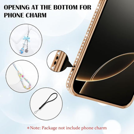 iPhone 16 Pro Max LuxeGuard Shiny Case + Free 6D Tempered Glass Screen Protector