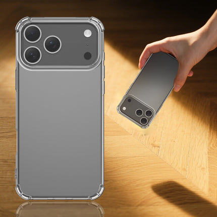 iPhone 17 Pro Clear Anti Shock Armour Case + 1 Pack Tempered Glass Screen Protector (KIT)