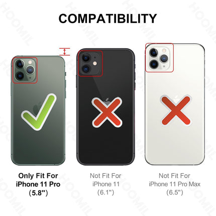 iPhone 11 Pro Crystal Clear Case Non-Yellowing 12+ Months Flawless Diamond Clarity Hard Transparent Back Cover with Airbag Drop Protection Corners Anti-Scratch MagSafe Compatible Wireless Charging + FREE 6D Tempered Glass Screen Protector