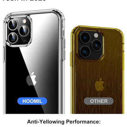 iPhone 11 Pro Crystal Clear Case Non-Yellowing 12+ Months Flawless Diamond Clarity Hard Transparent Back Cover with Airbag Drop Protection Corners Anti-Scratch MagSafe Compatible Wireless Charging + FREE 6D Tempered Glass Screen Protector