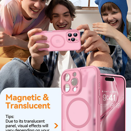 iPhone 16 Pro Qi-Compatible TPU Frame Case – Shockproof Wireless Charging Cover + FREE 6D Tempered Glass Screen Protector