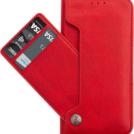 iPhone 11 Wallet Slide Pocket Case (6.1") – Card Holder Back Cover, Shockproof TPU Grip + FREE 6D Tempered Glass Screen Protector