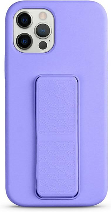 iPhone 11 Frame Case with Silicone Rear + Magnetic Kickstand Grip Holder + FREE 6D Tempered Glass Screen Protector | Slim Shockproof Cover