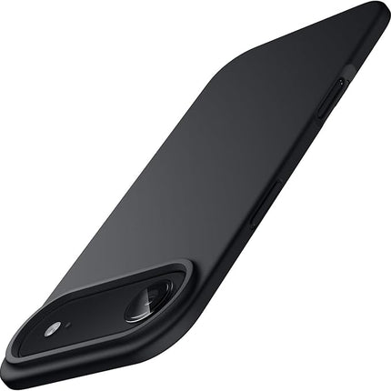 iPhone 17 Air Soft Matte Silicone Case + 1 Pack Tempered Glass Screen Protector – Slim, Shockproof, Comfortable Grip (KIT)