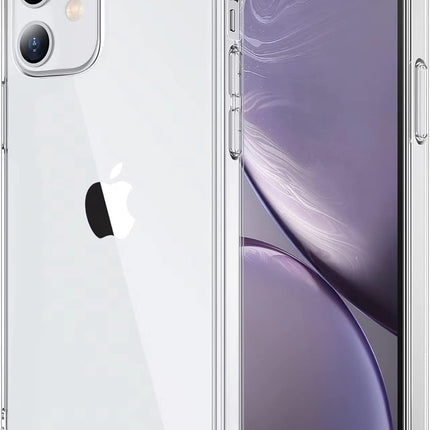 iPhone 12 / 12 Pro Clear Anti-Yellowing Case + 360° Rotating Clip Holster – Military Grade Shockproof Slim Hard PC + Soft TPU Cover + FREE 6D Tempered Glass