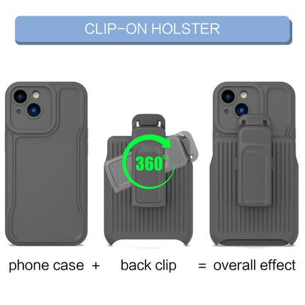 iPhone 12 Pro Max 360° Clip Case with Rotating Belt Holster Back Clip Kickstand + FREE 6D Tempered Glass Screen Protector – Shockproof Rugged Protective Cover
