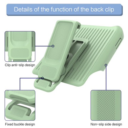 iPhone 12 Pro Max 360° Clip Case with Rotating Belt Holster Back Clip Kickstand + FREE 6D Tempered Glass Screen Protector – Shockproof Rugged Protective Cover