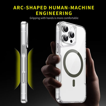 iPhone 16 Pro Max PrismEdge MagCharge Case + Free 6D Tempered Glass | Magnetic MagSafe Shockproof Cover