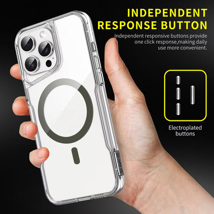 iPhone 16 Pro Max PrismEdge MagCharge Case + Free 6D Tempered Glass | Magnetic MagSafe Shockproof Cover