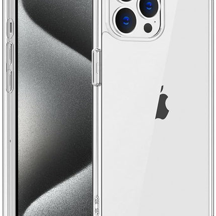 iPhone 15 Pro Max Clear Anti-Shock Armour Case – Rugged TPU Protection + FREE 6D Tempered Glass