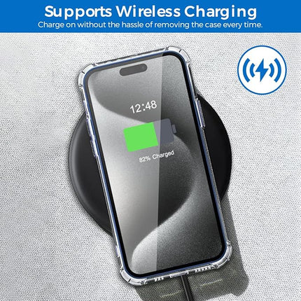 iPhone 15 Pro Max Clear Anti-Shock Armour Case – Rugged TPU Protection + FREE 6D Tempered Glass