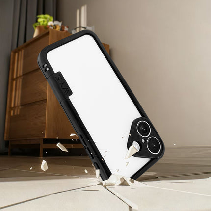 iPhone 16 Premium Bumper Case – Shockproof Protective Frame Cover + FREE 6D Tempered Glass Screen Protector