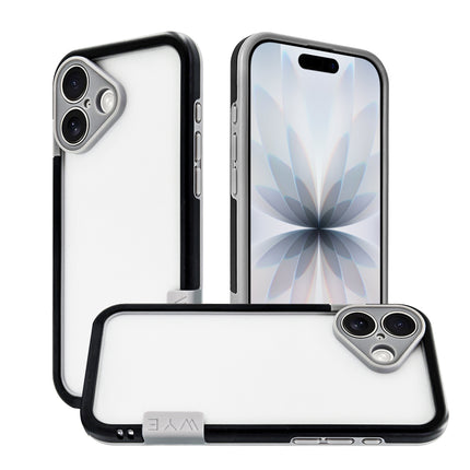 iPhone 16 Premium Bumper Case – Shockproof Protective Frame Cover + FREE 6D Tempered Glass Screen Protector