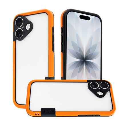 iPhone 16 Premium Bumper Case – Shockproof Protective Frame Cover + FREE 6D Tempered Glass Screen Protector