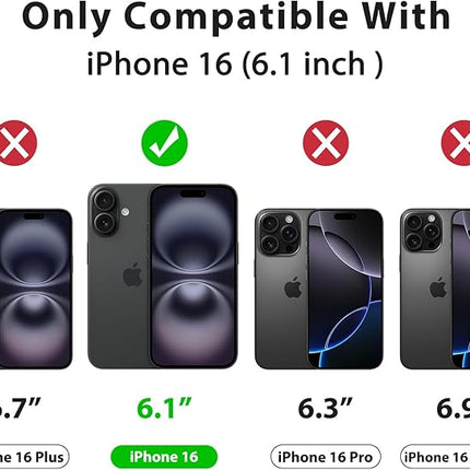 iPhone 16 Qi-Compatible TPU Frame Case – Wireless Charging Ready + FREE 6D Tempered Glass