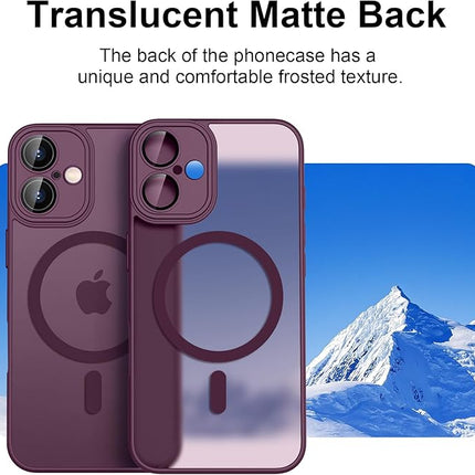 iPhone 16 Qi-Compatible TPU Frame Case – Wireless Charging Ready + FREE 6D Tempered Glass