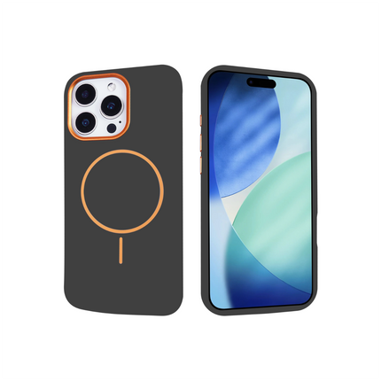 iPhone 16 Pro Max MagRing SoftTouch Case | Magnetic Grip Shockproof Cover + FREE 1 Pack 6D Tempered Glass