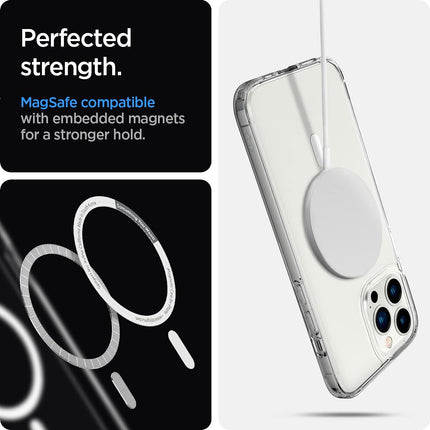iPhone 13 Pro Max MagSafe Clear Case Shockproof Cover + Free 6D Tempered Glass Screen Protector | Transparent Anti-Yellow Slim Protective Phone Case