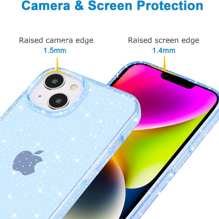 iPhone 11 Glitter Case for Women Girls – Bling Sparkle Clear Soft TPU Shockproof Bumper | Anti-Scratch Slim Cute Protective Phone Cover | Rugged 4-Corner Drop Protection + FREE 6D Tempered Glass Screen Protector