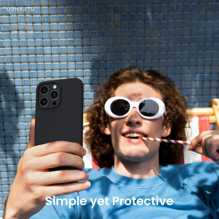 iPhone 16 Pro Max Soft Matte Silicone Case with Free 6D Tempered Glass | Slim Shockproof Protective Cover