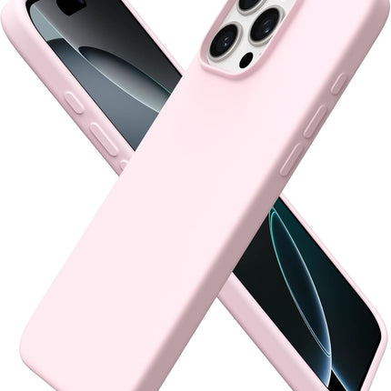 iPhone 16 Pro Max Soft Matte Silicone Case with Free 6D Tempered Glass | Slim Shockproof Protective Cover