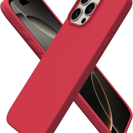 iPhone 16 Pro Max Soft Matte Silicone Case with Free 6D Tempered Glass | Slim Shockproof Protective Cover