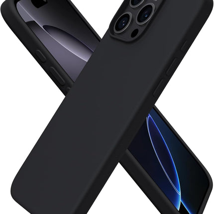 iPhone 16 Pro Max Soft Matte Silicone Case with Free 6D Tempered Glass | Slim Shockproof Protective Cover